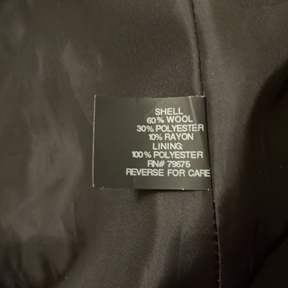 {Anne Klein} Wool Blend Winter Coat - Picture 5 of 8